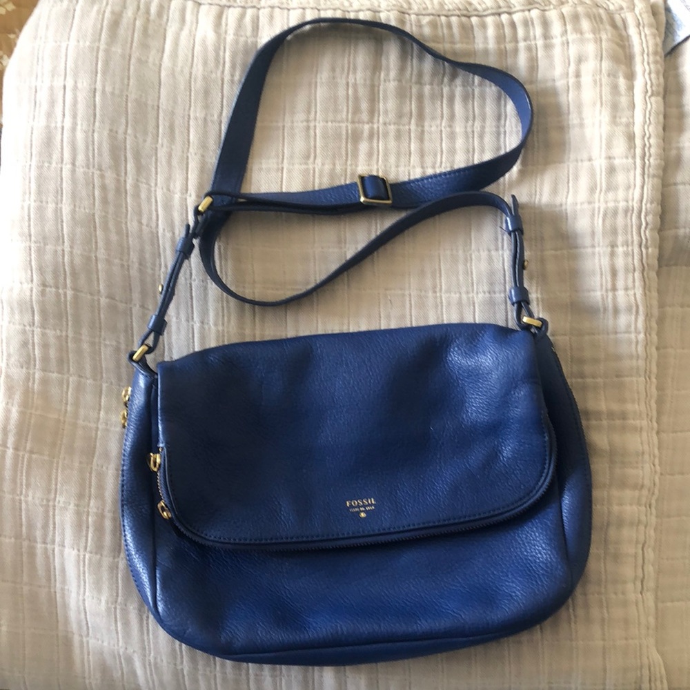 FOSSIL cowhide crossbody bag